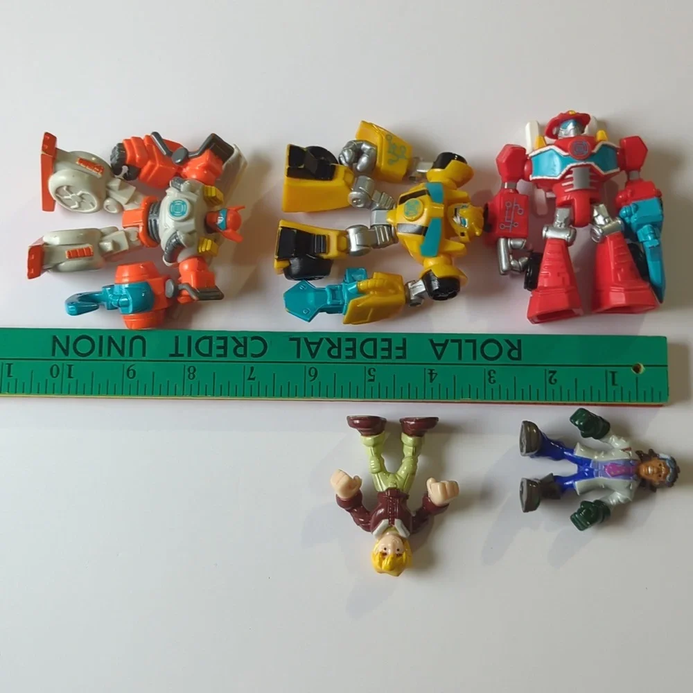 Lot Of 5 Transformers Rescue Bots Doc Green Cody Burns Bumblebee Heatwave Blades - Picture 15 of 15